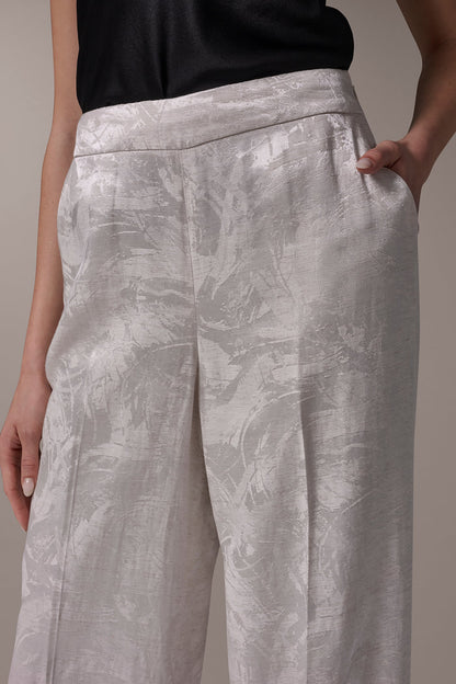 EXTRA HIGH-RISE WIDE-LEG SUIT PANT - Light Flax