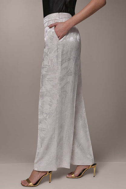 EXTRA HIGH-RISE WIDE-LEG SUIT PANT - Light Flax