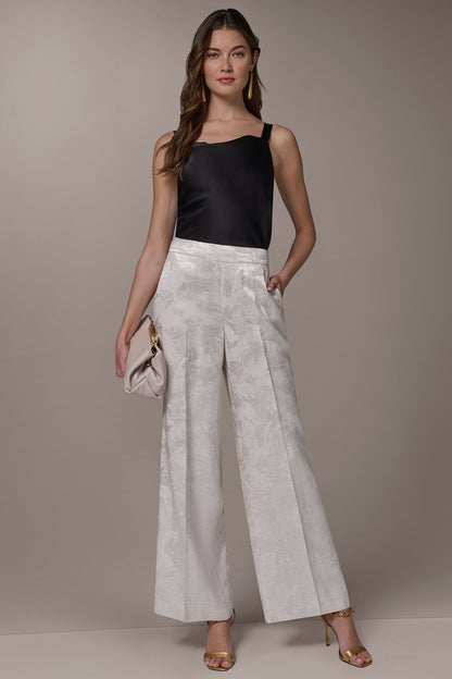 EXTRA HIGH-RISE WIDE-LEG SUIT PANT - Light Flax