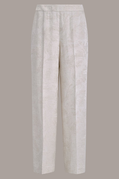 EXTRA HIGH-RISE WIDE-LEG SUIT PANT - Light Flax