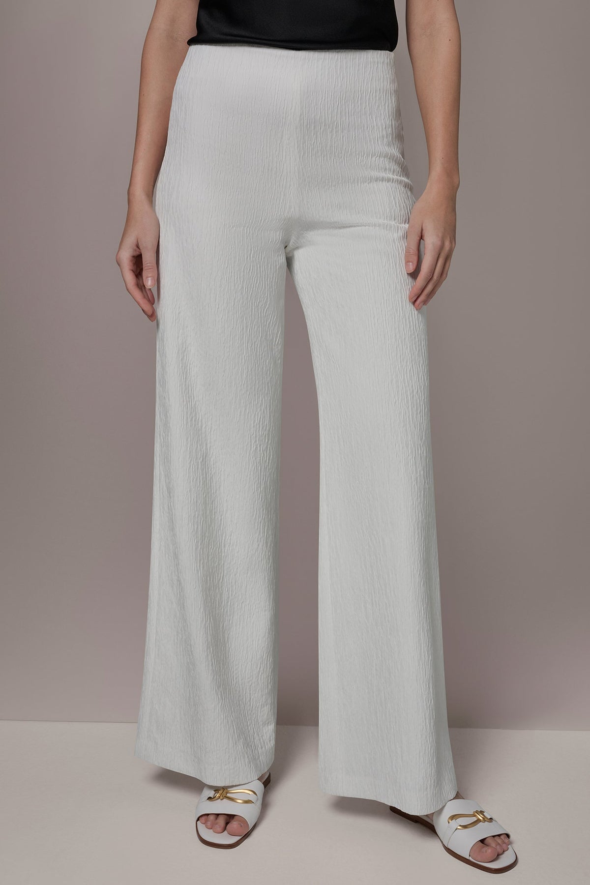 EXTRA HIGH-RISE WIDE-LEG SUIT PANT - Cream