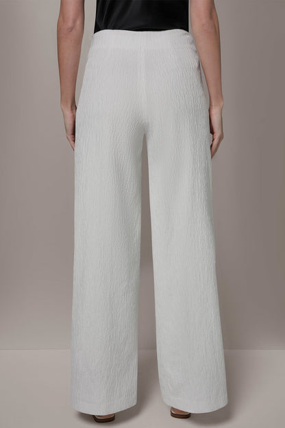 EXTRA HIGH-RISE WIDE-LEG SUIT PANT - Cream