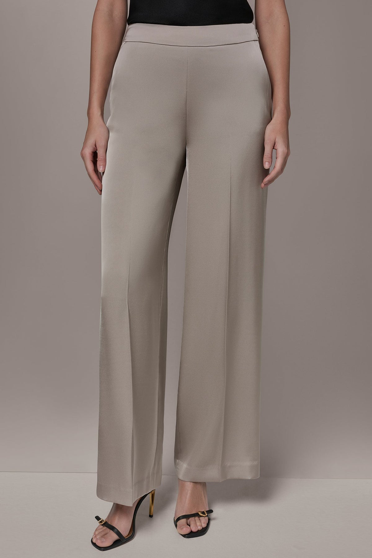 SATIN EXTRA HIGH-RISE WIDE-LEG SUIT PANT - Turin