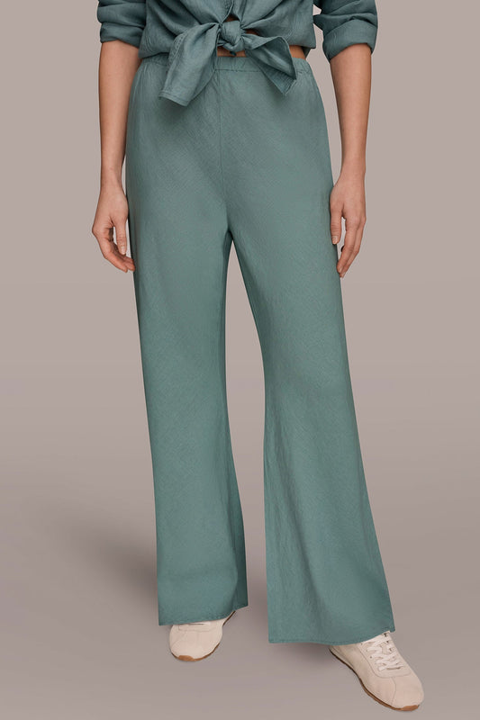 MID-RISE RELAXED ANKLE PANT - Waterlily