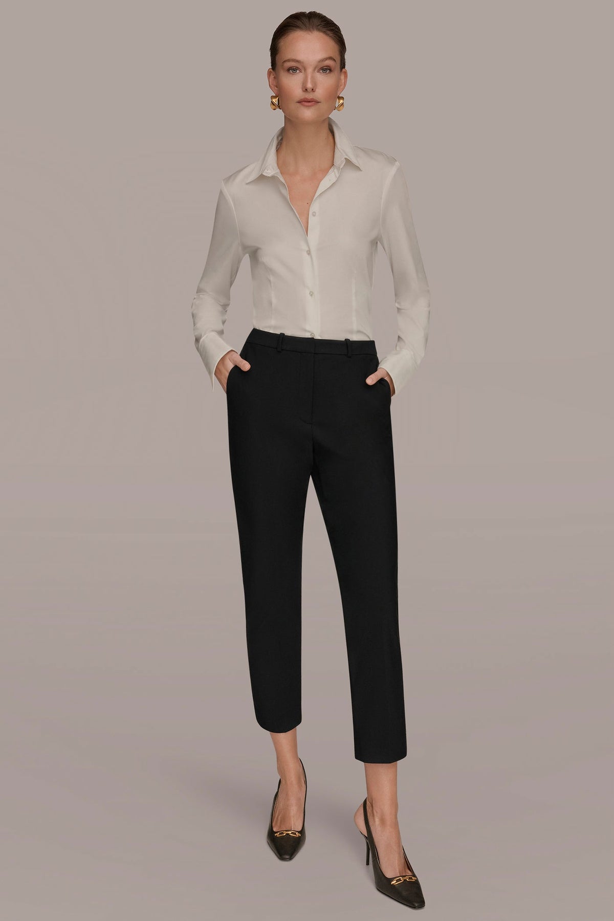 SLIM LEG PANT - Black