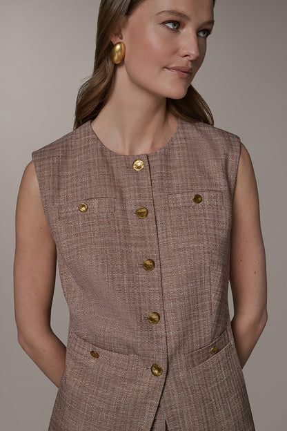 SLEEVELESS SUIT VEST - Sunbaked Multi