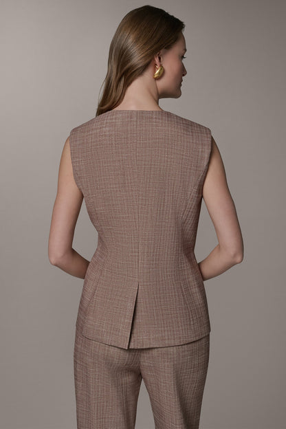 SLEEVELESS SUIT VEST - Sunbaked Multi