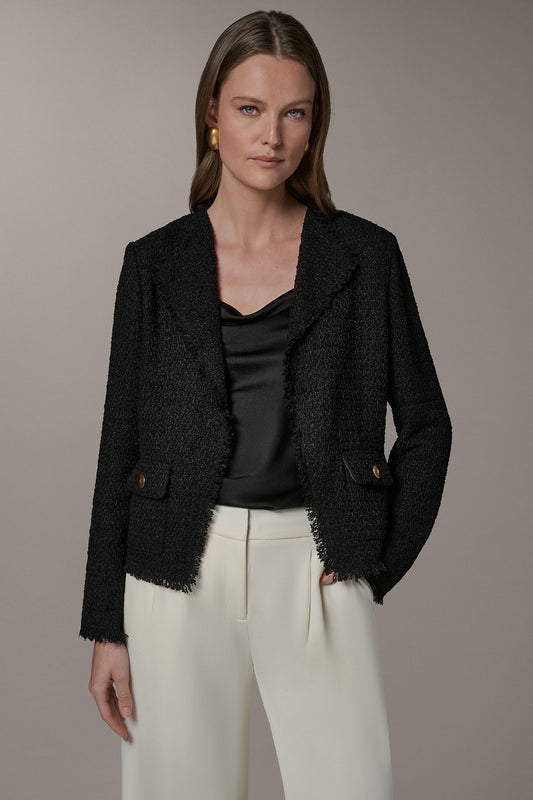 LONG SLEEVE SUIT JACKET - Black