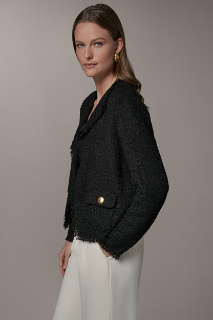 LONG SLEEVE SUIT JACKET - Black