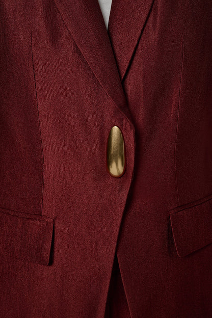 ONE-BUTTON JACKET - Sunbaked