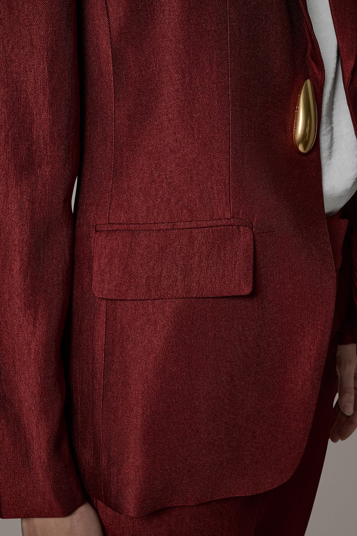 ONE-BUTTON JACKET - Sunbaked