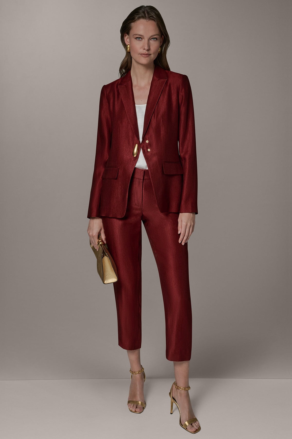 ONE-BUTTON JACKET - Sunbaked