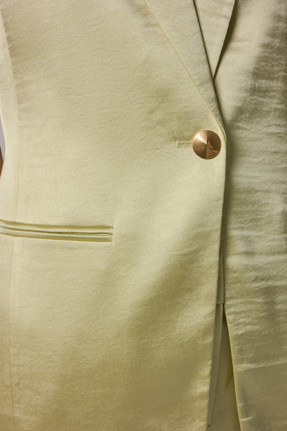 ONE BUTTON SUIT VEST - Citrus