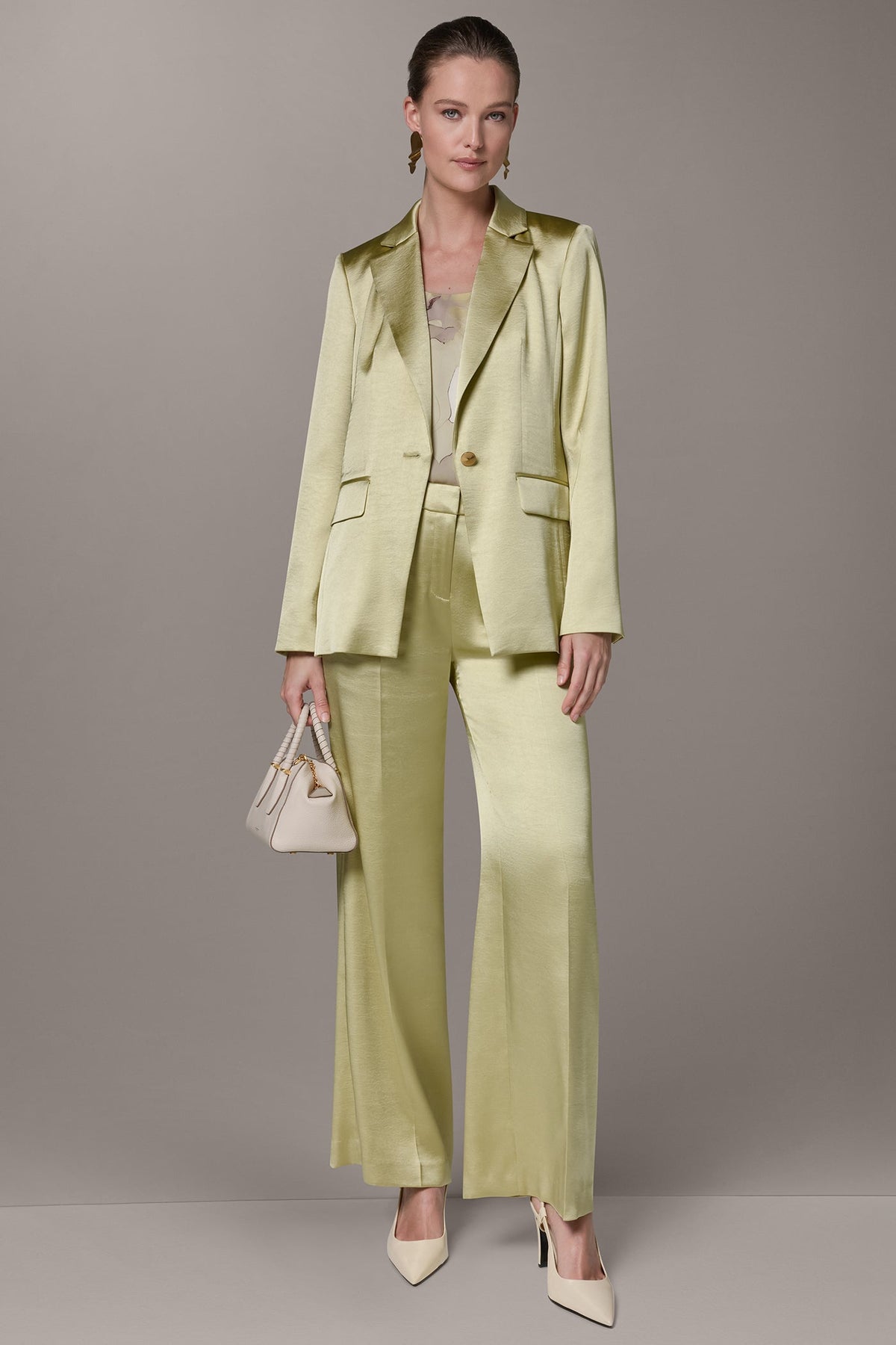 ONE BUTTON SUIT BLAZER - Citrus