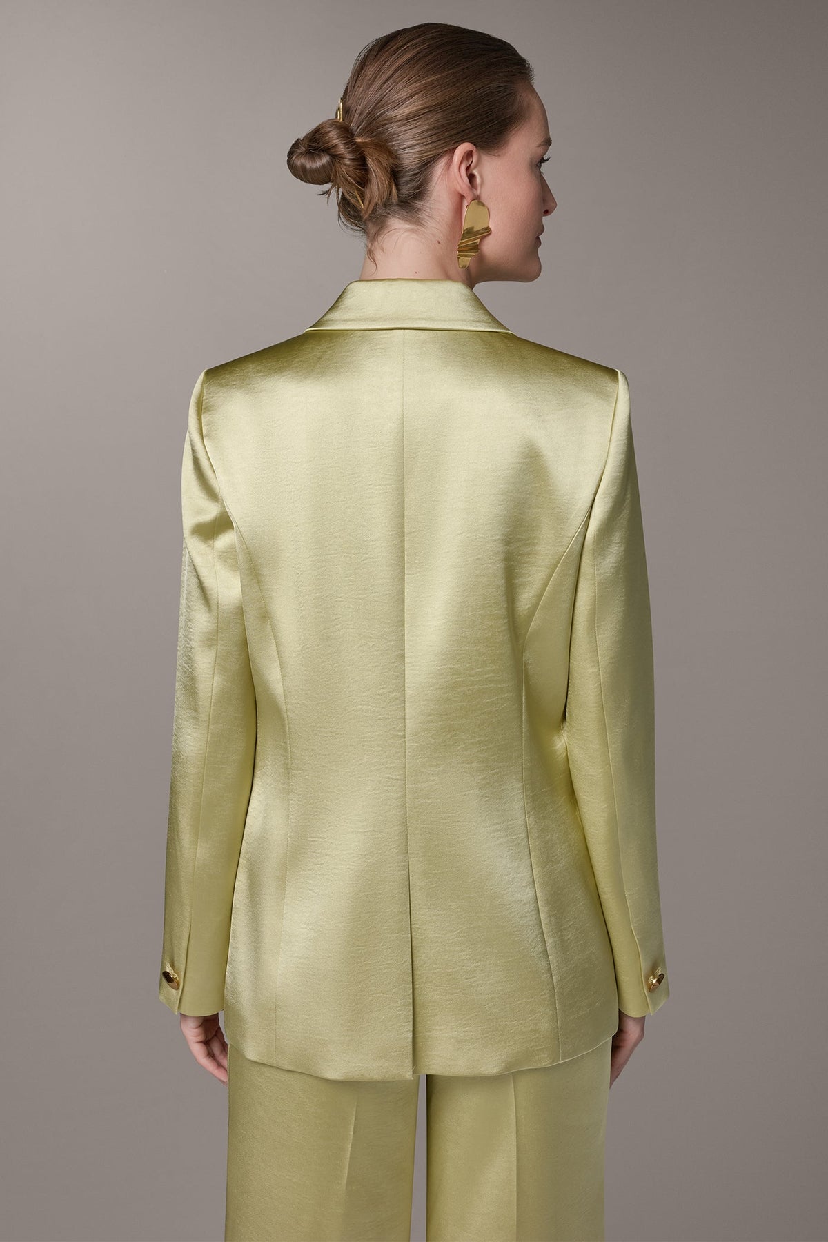 ONE BUTTON SUIT BLAZER - Citrus