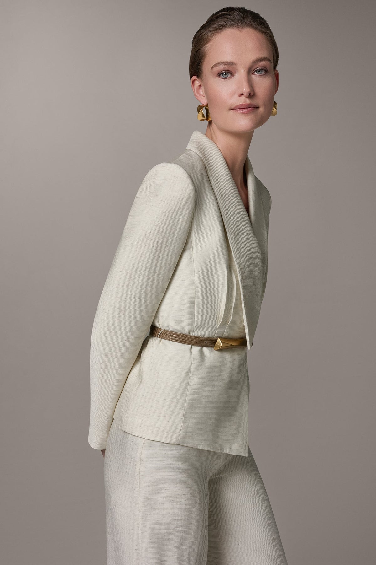 MÉLANGE SUIT BLAZER - Light Sisal