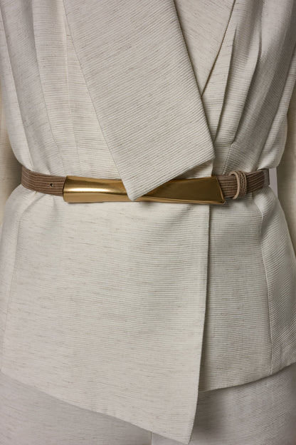 MÉLANGE SUIT BLAZER - Light Sisal