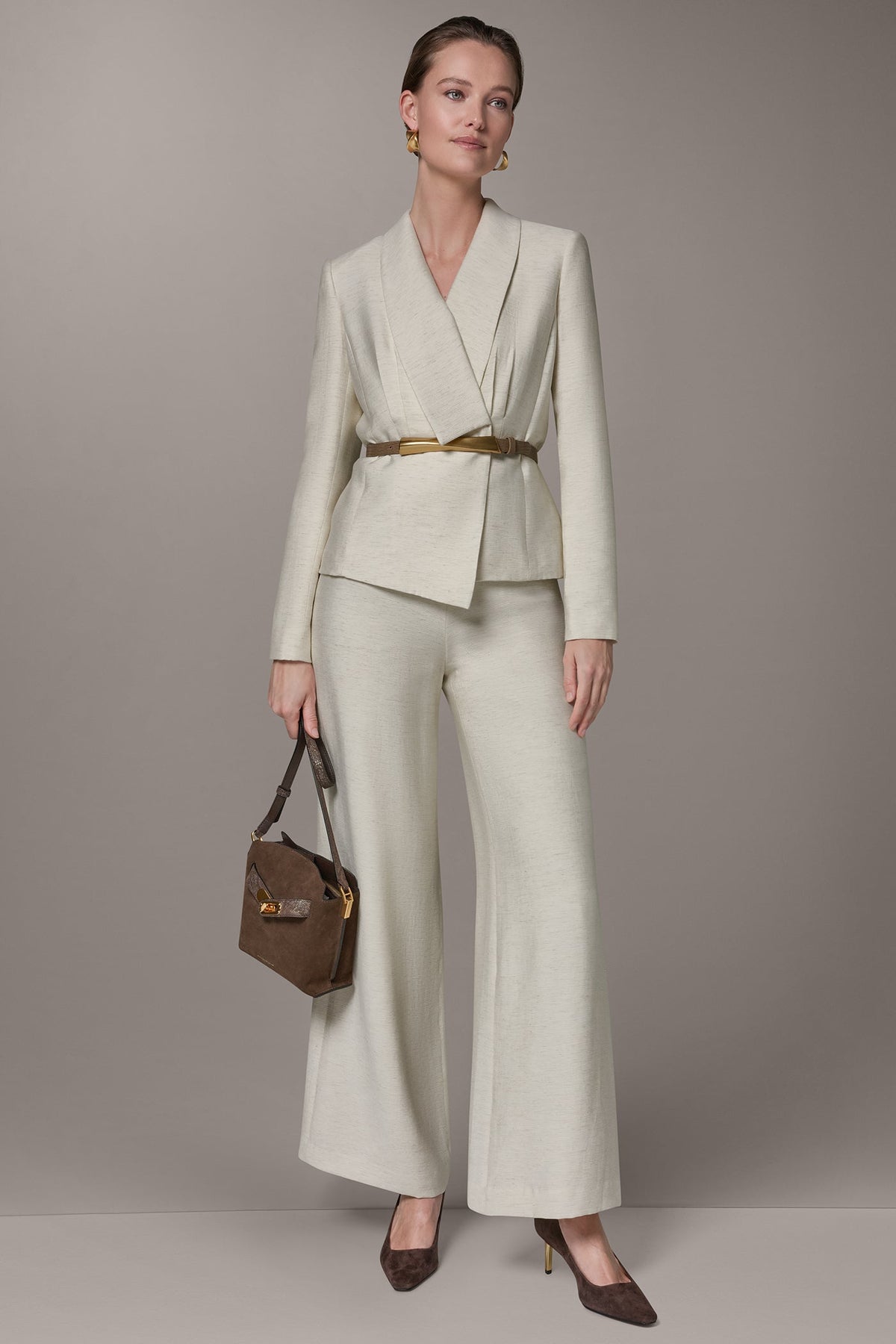 MÉLANGE SUIT BLAZER - Light Sisal