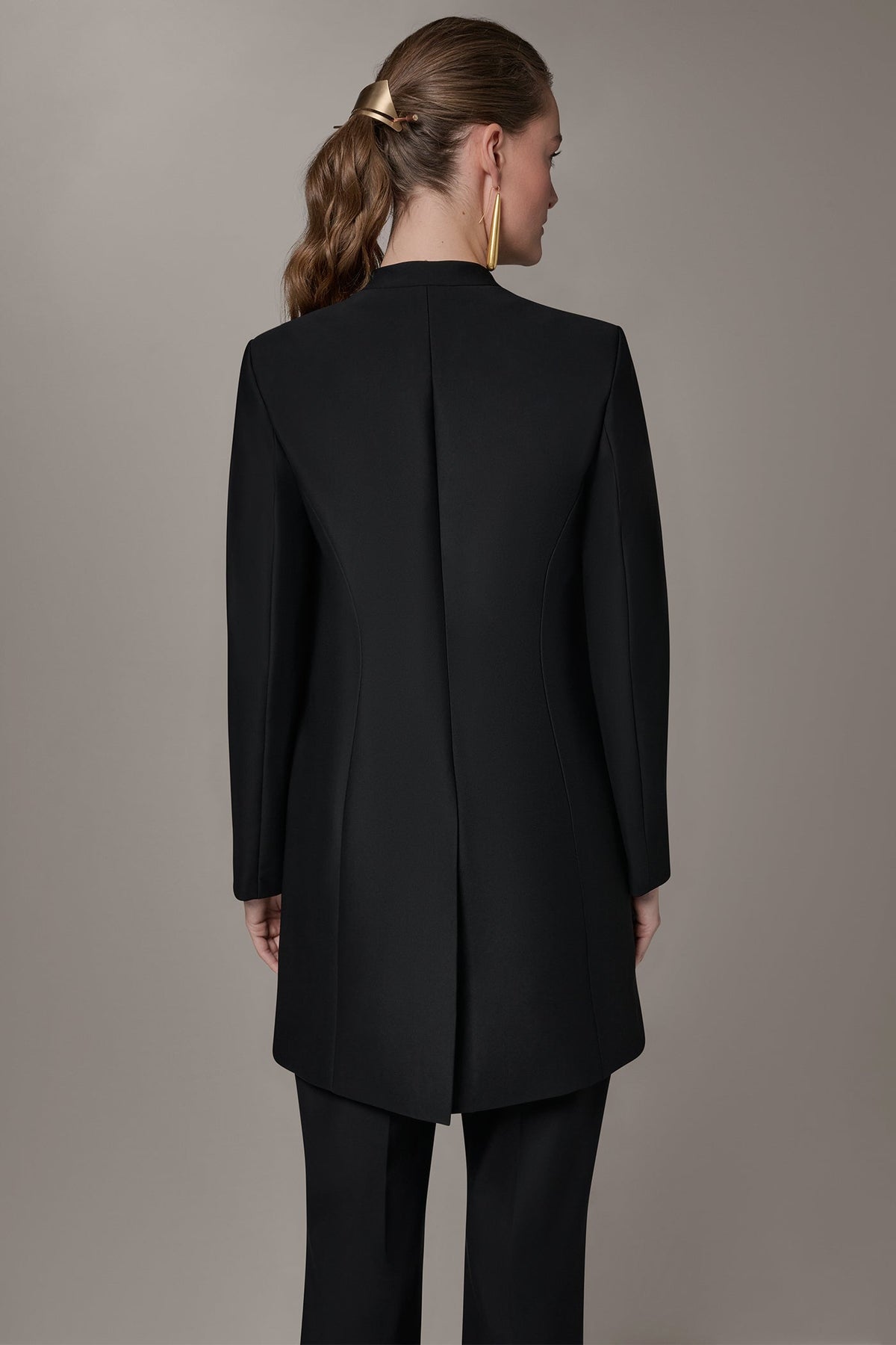 COLLARLESS TOPPER - Black