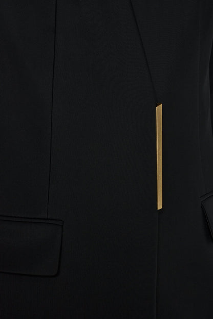COLLARLESS TOPPER - Black