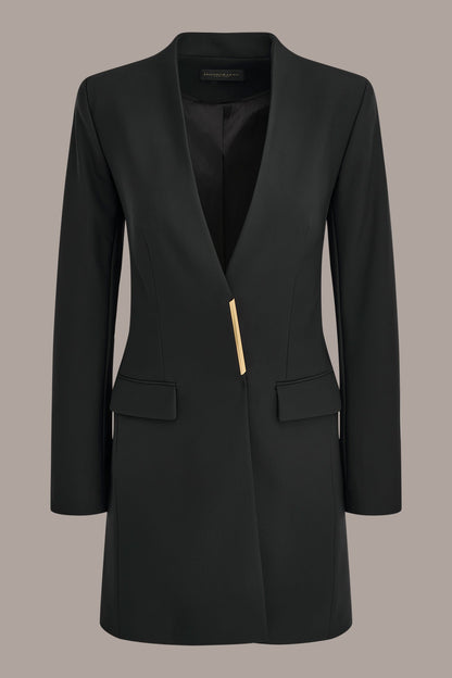 COLLARLESS TOPPER - Black
