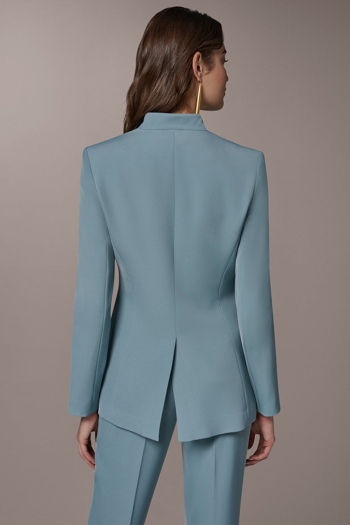 BUTTON SLEEVE SUIT BLAZER - Waterlily