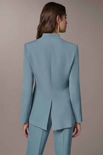 BUTTON SLEEVE SUIT BLAZER - Waterlily