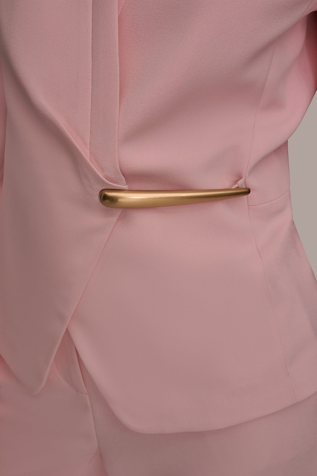 BAR-EMBELLISHED WRAP BLAZER - Pink