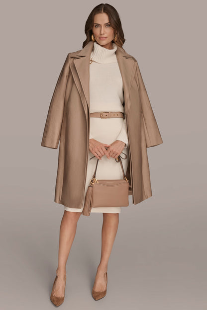 DOUBLE COLLAR TRENCH - KHAKI