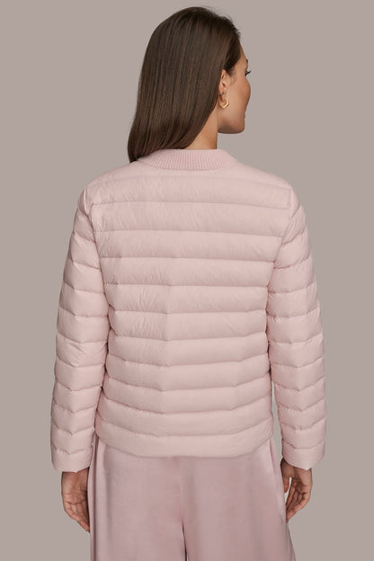 DOWN PUFFER JACKET - PINK WISTERIA
