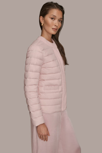 DOWN PUFFER JACKET - PINK WISTERIA