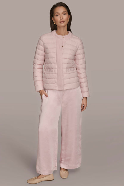 DOWN PUFFER JACKET - PINK WISTERIA