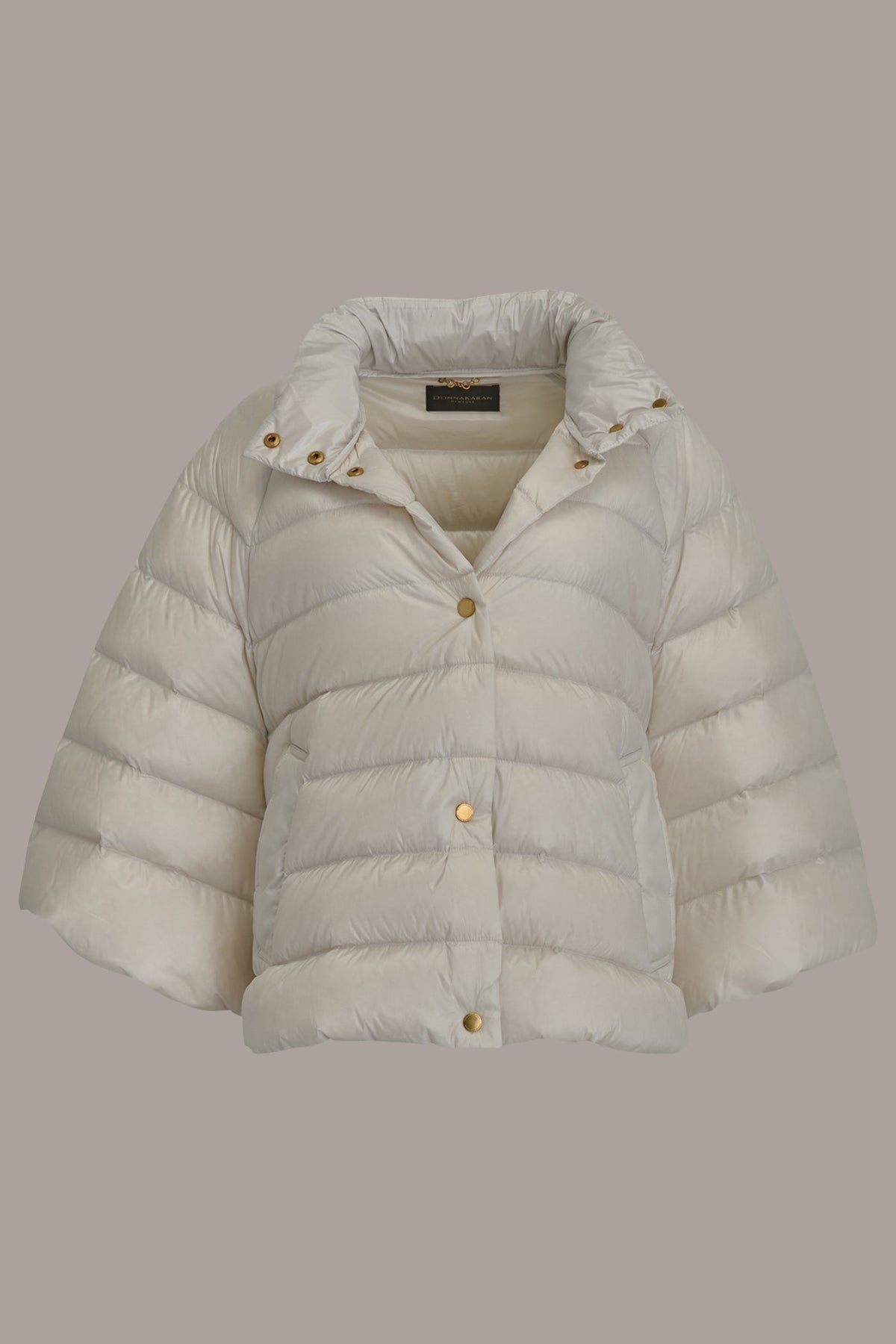 PUFFER CAPE - WHITE SAND