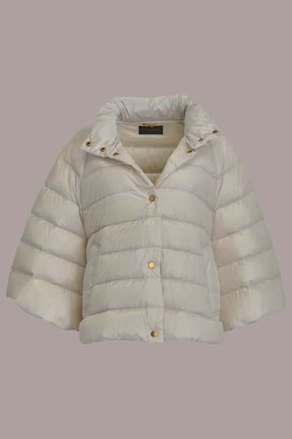 PUFFER CAPE - WHITE SAND