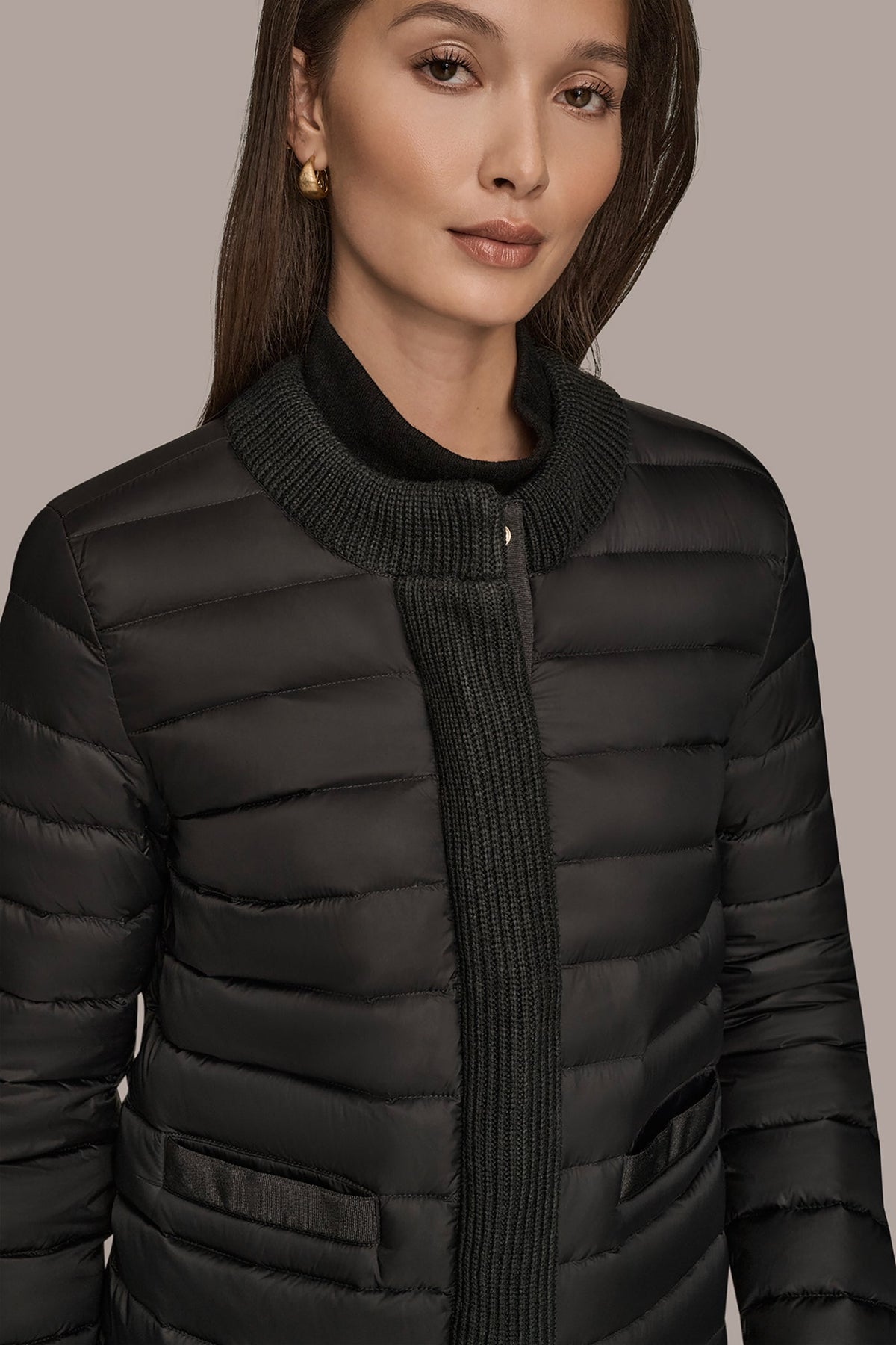 DOWN PUFFER JACKET - Black
