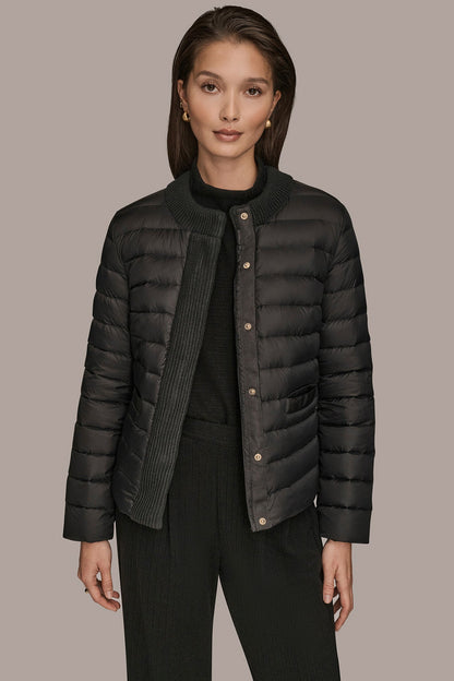 DOWN PUFFER JACKET - Black