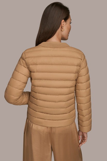 DOWN PUFFER JACKET - FAWN