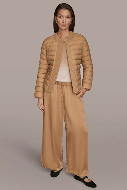DOWN PUFFER JACKET - FAWN