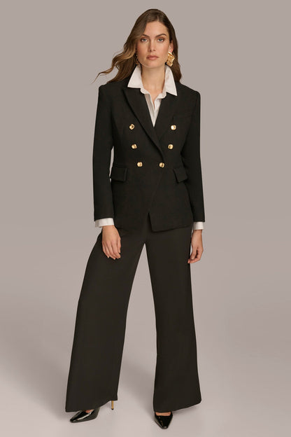 WOOL BLAZER JACKET - Black