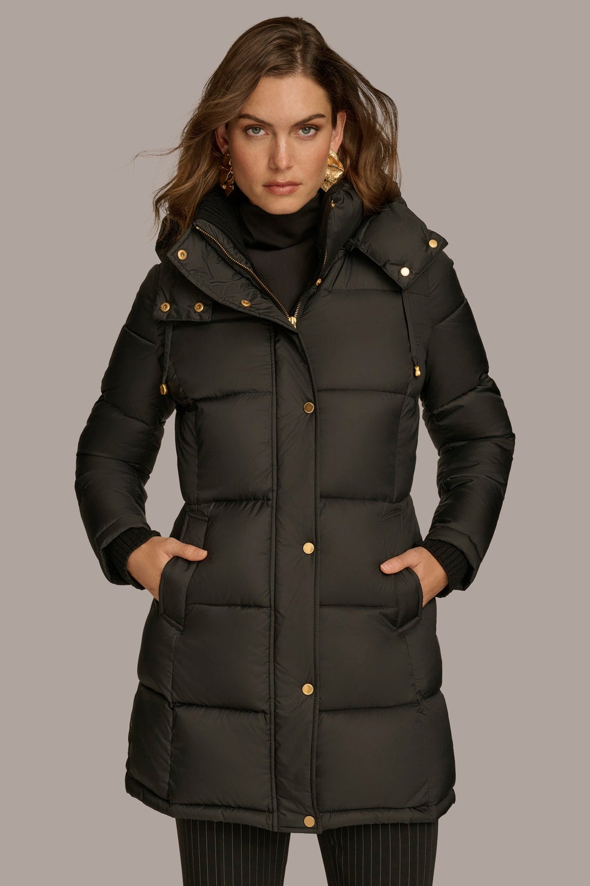 PUFFER COAT - Black