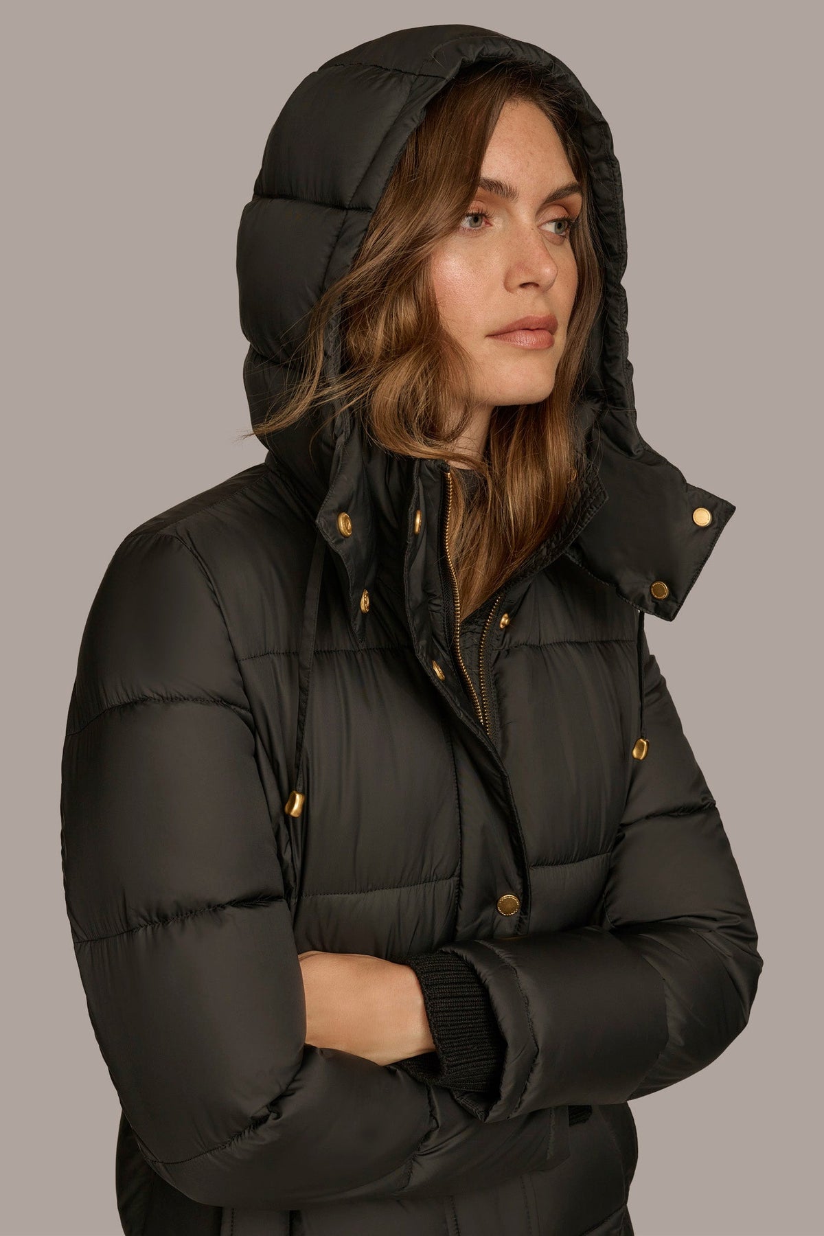 PUFFER COAT - Black