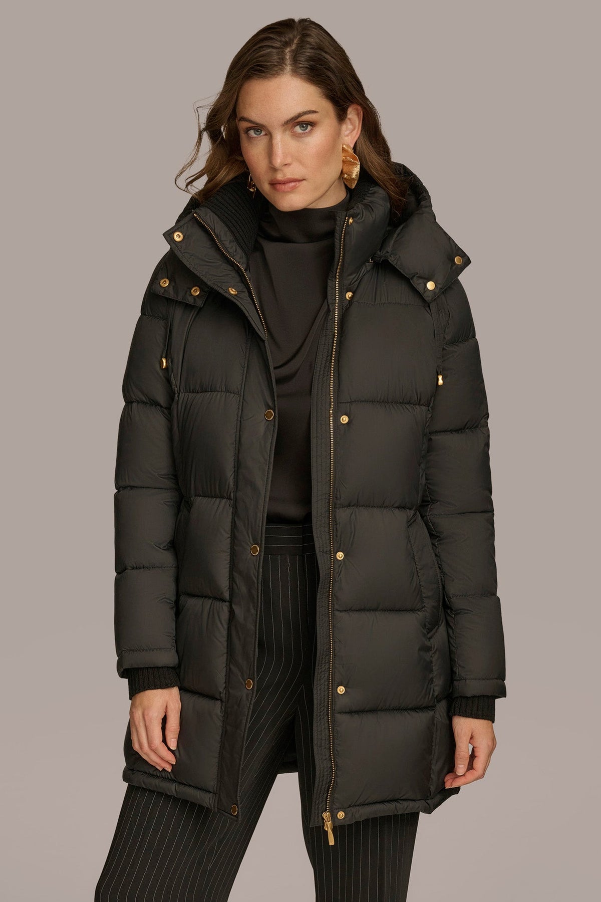 PUFFER COAT - Black
