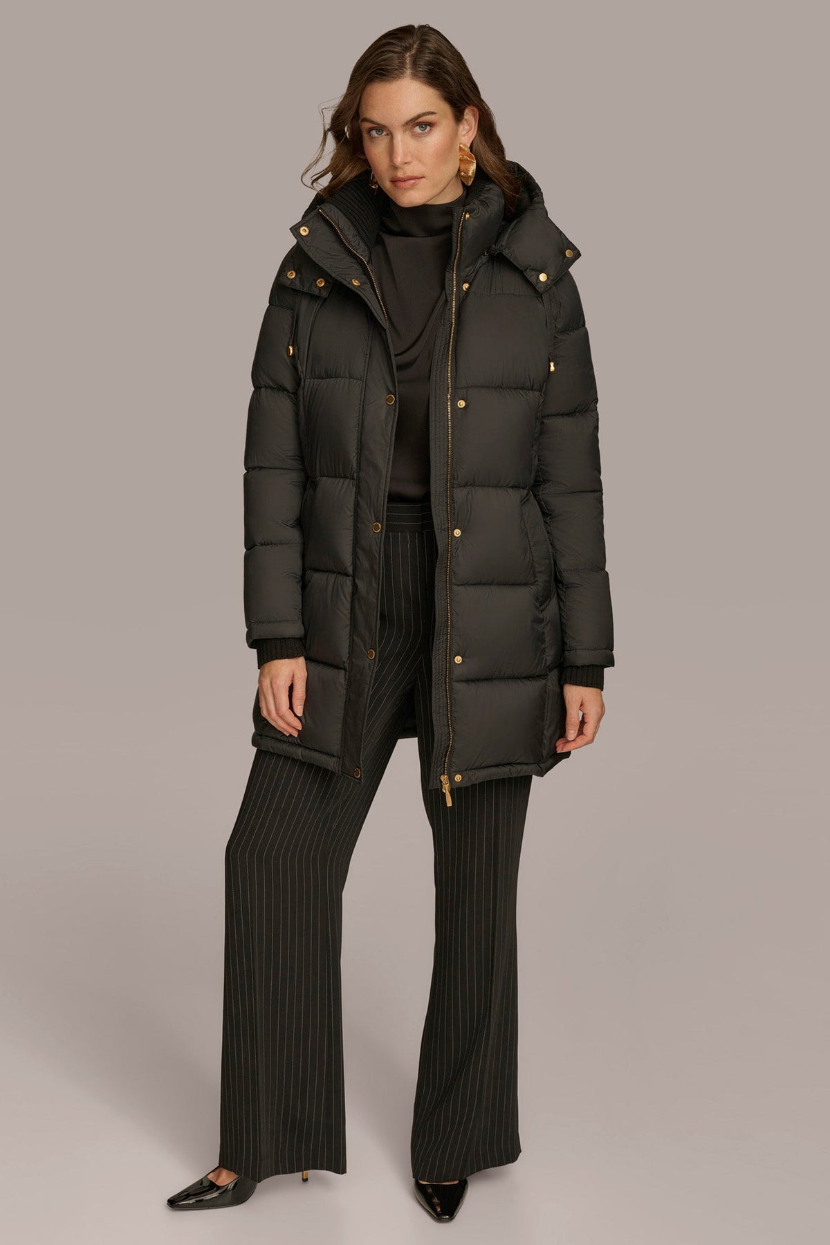 PUFFER COAT - Black