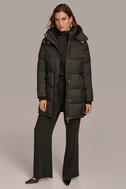PUFFER COAT - Black