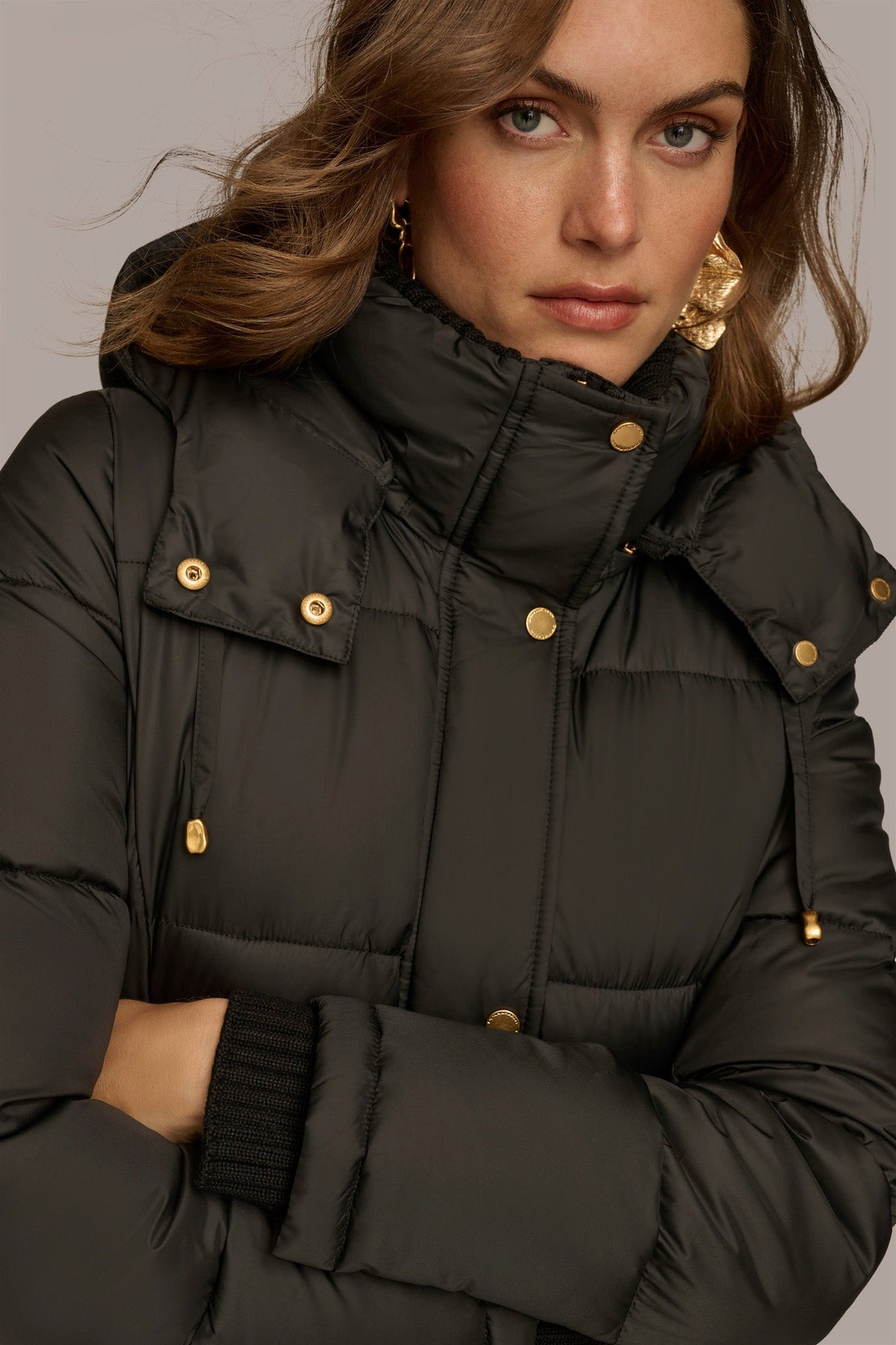 PUFFER COAT - Black