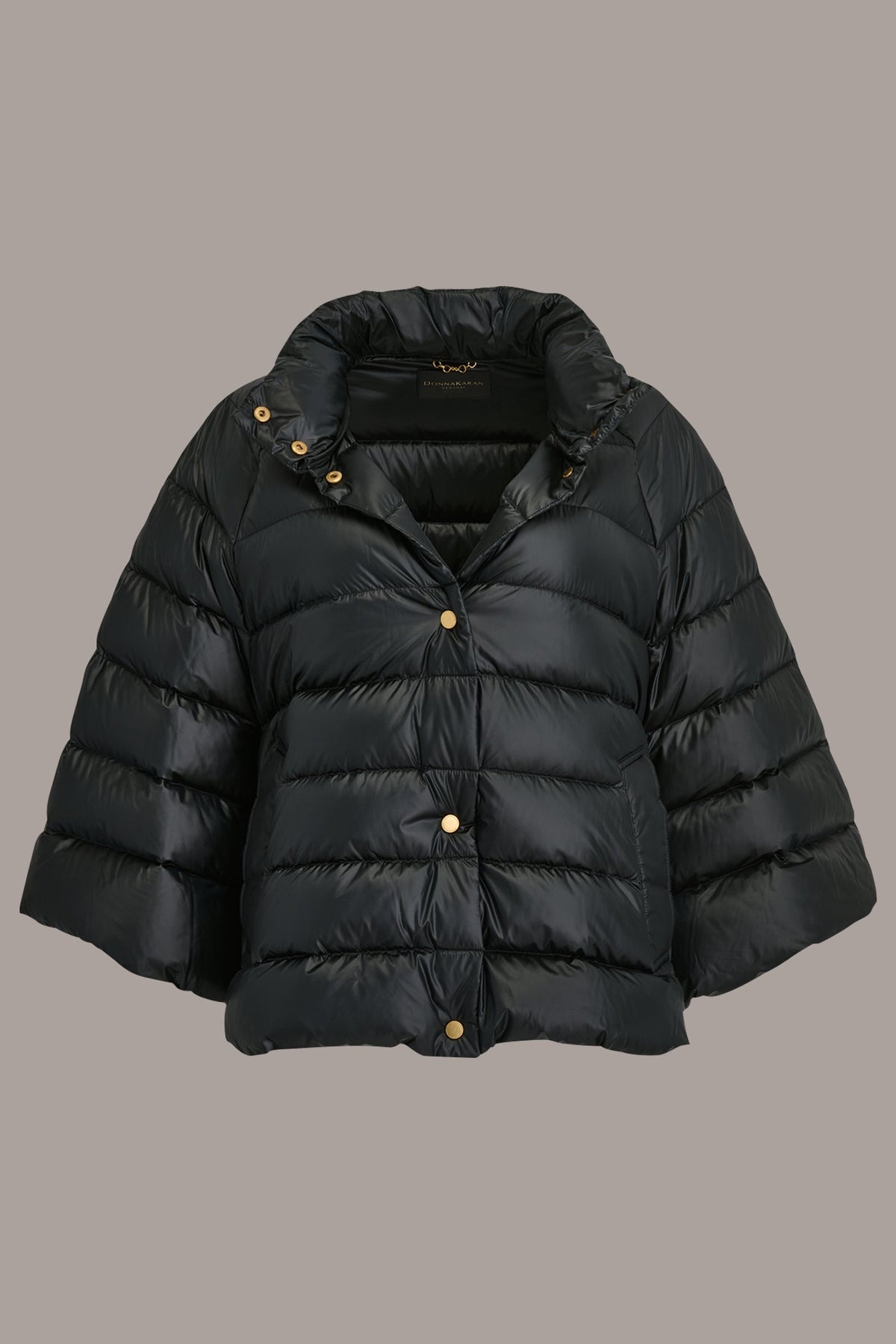 PUFFER CAPE - PEARLIZED BLACK