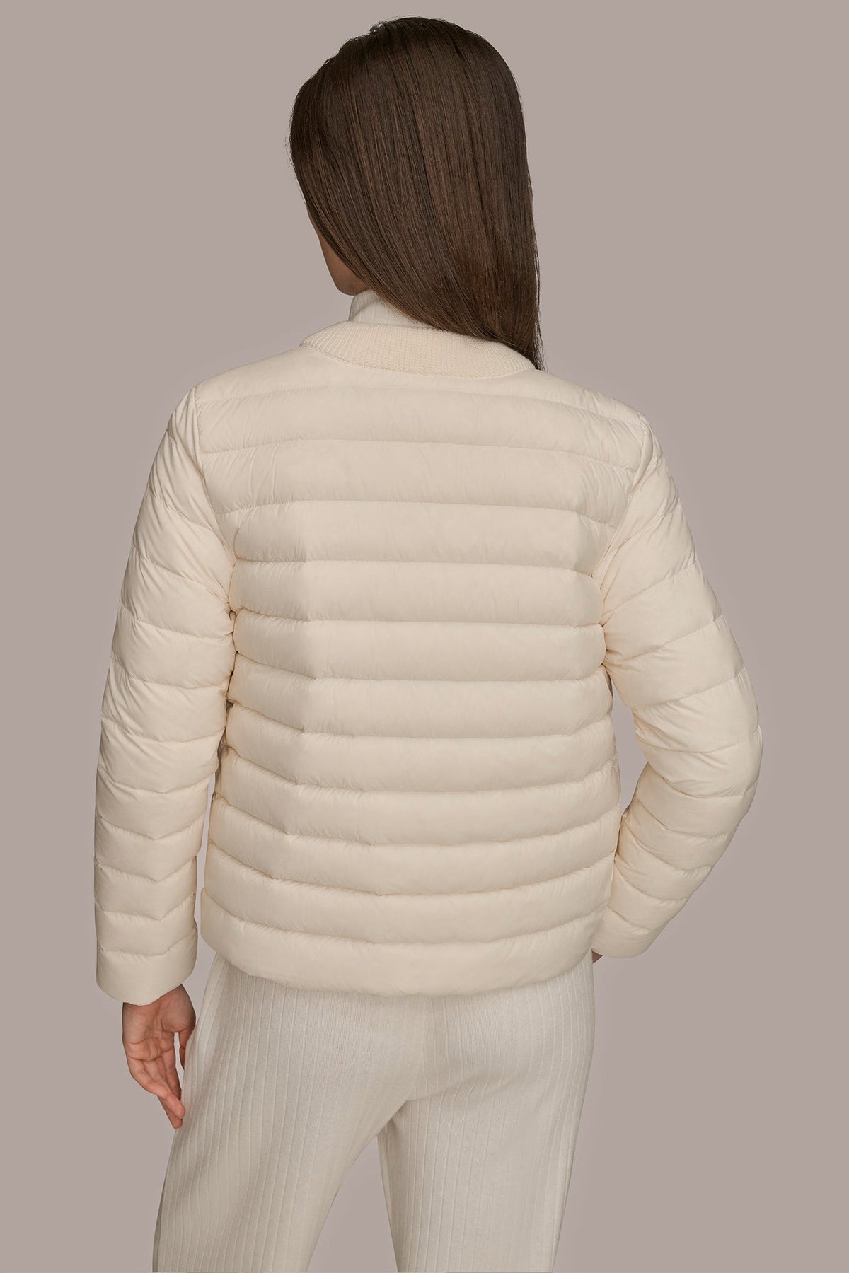 DOWN PUFFER JACKET - CREAM