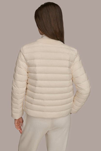 DOWN PUFFER JACKET - CREAM