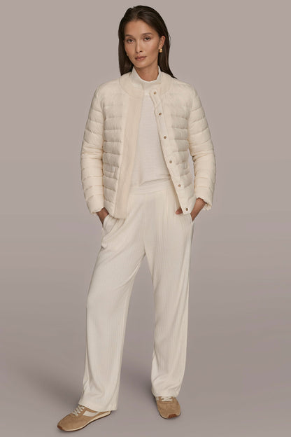 DOWN PUFFER JACKET - CREAM