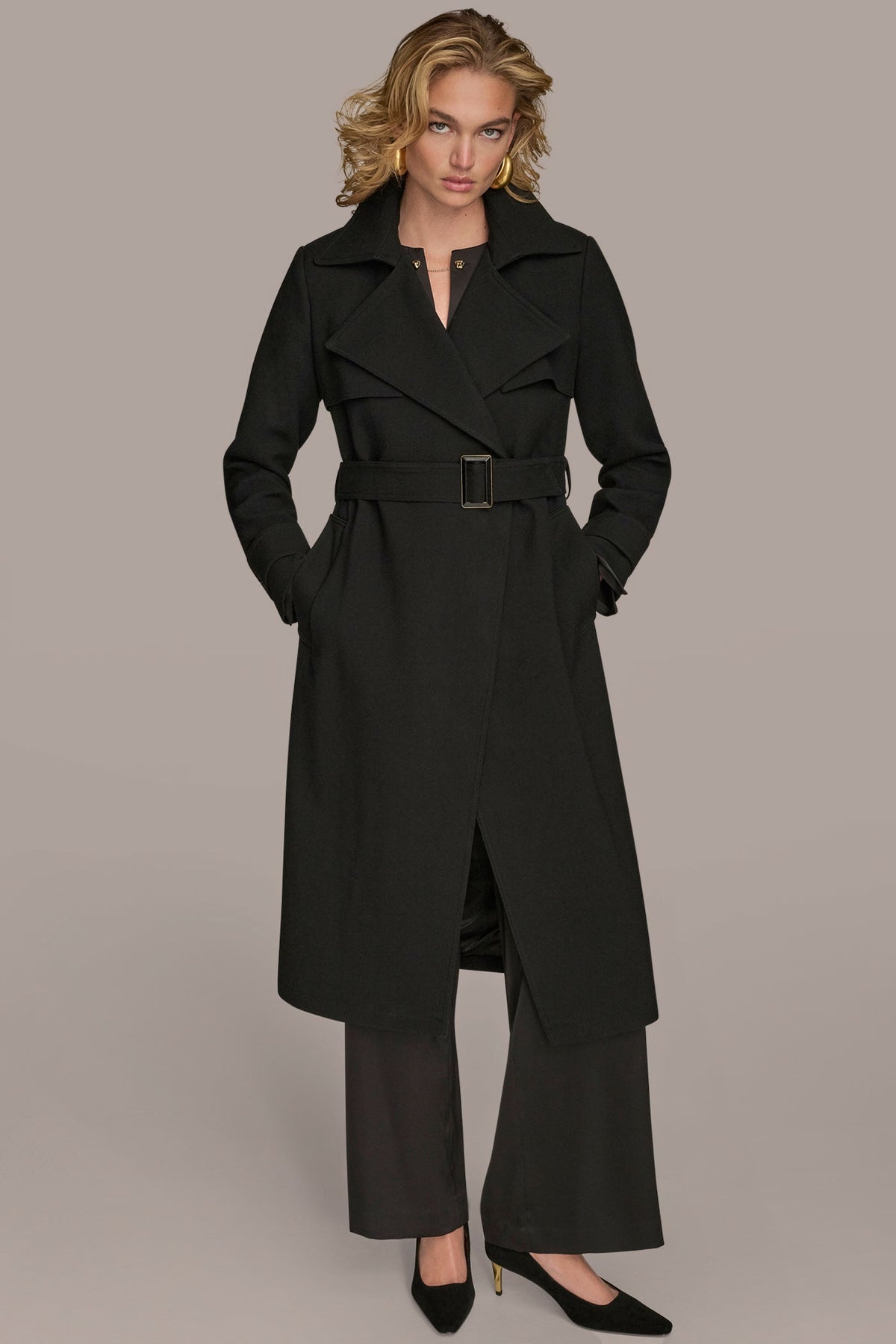 TRENCH RAIN COAT - Black